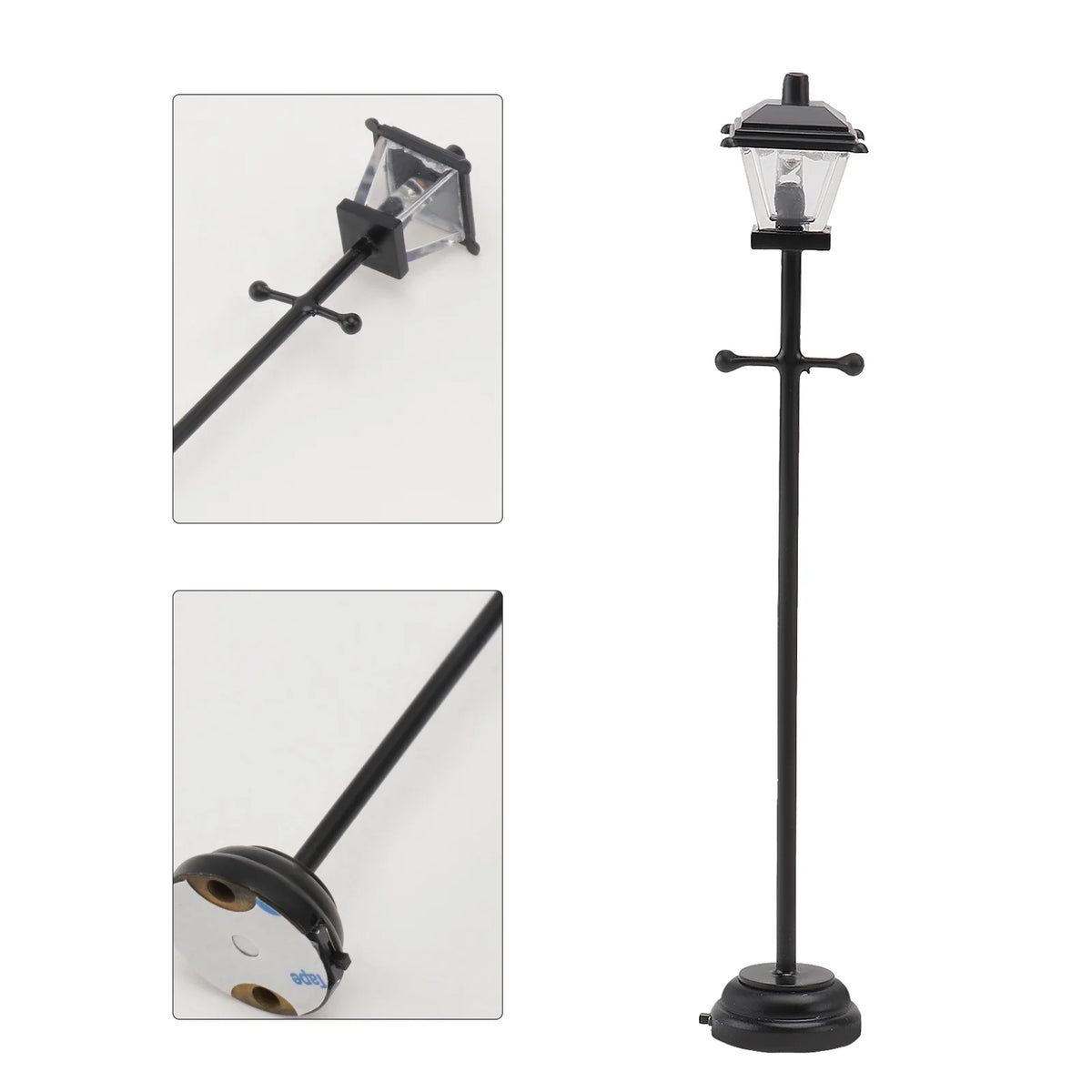 Miniature Metal LED Street Lamp Model (Black) W994208
