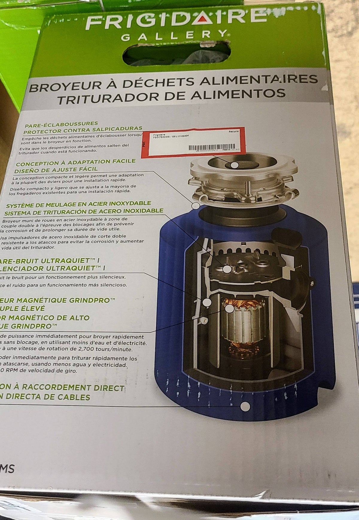 3/4 HP Food Waste Disposer C3047