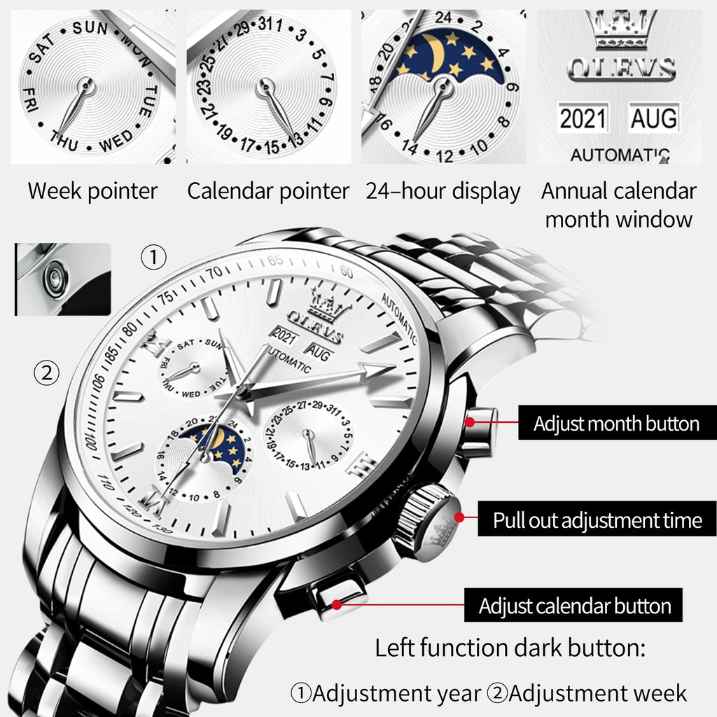 Stainless Steel Automatic Dress Watch M883206