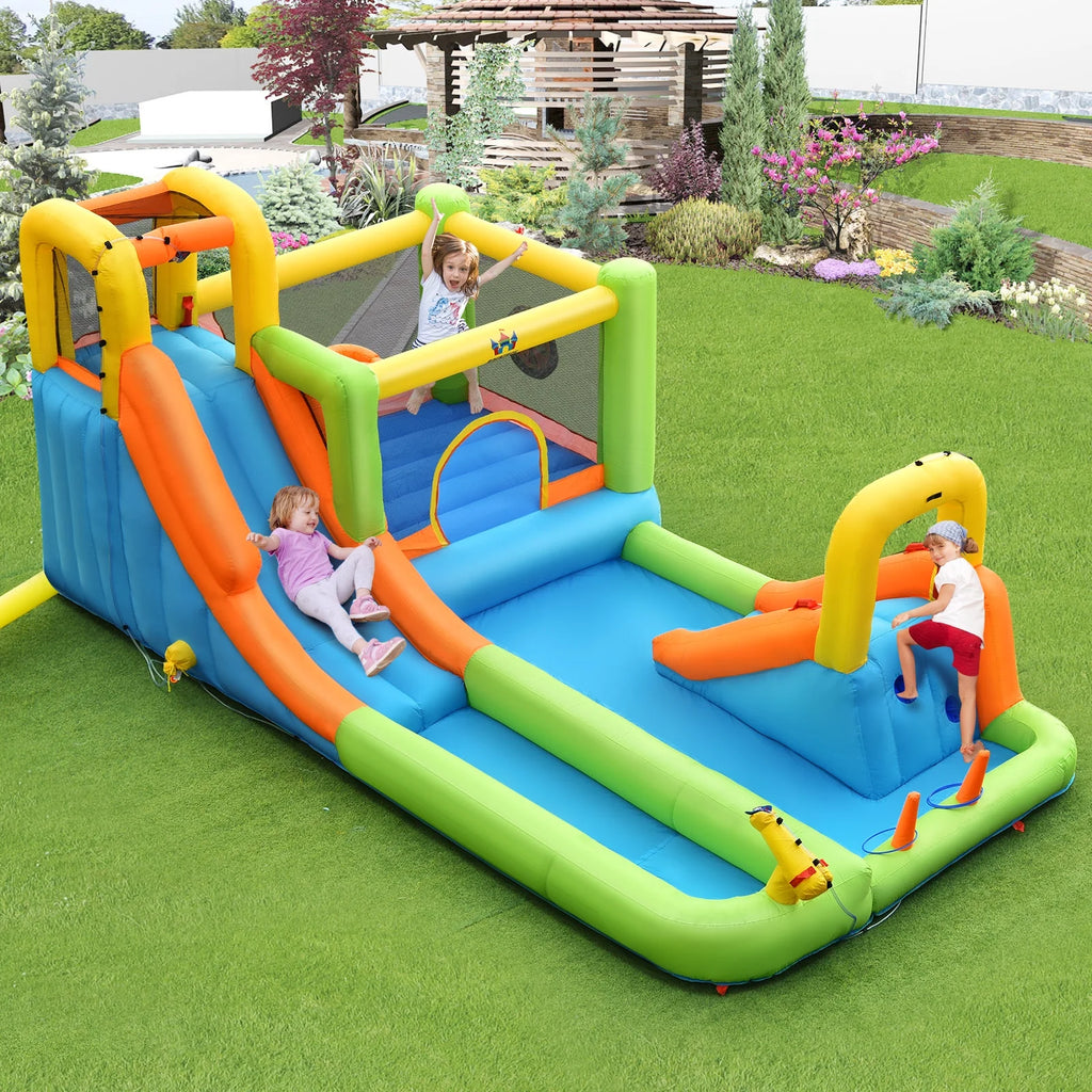 Inflatable Water Slide Park Bounce House Climbing Wall X5080