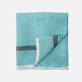 Aqua & Charcoal Linen Napkins, Set of 4 T942016