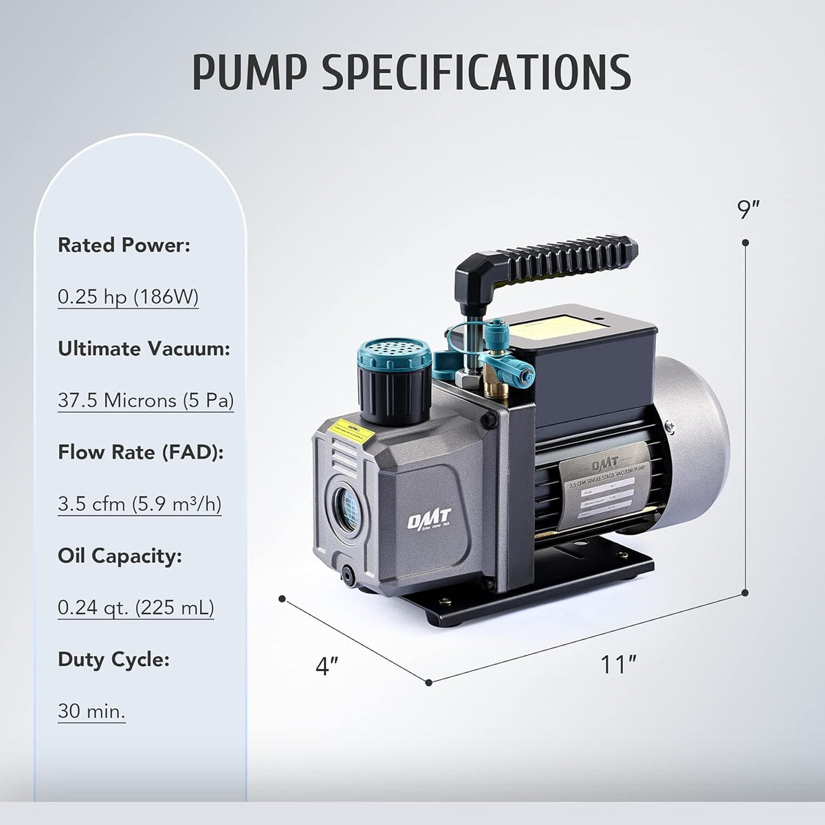 Vacuum Chamber Kit with 3.5cfm Pump, 1.5 Gallon, 38 Micron, 5.7L R4989