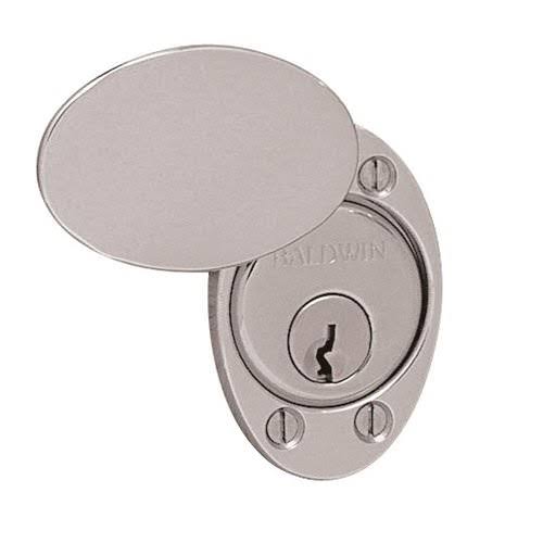 Cylinder Lock Cover Plate Satin Nickel K924