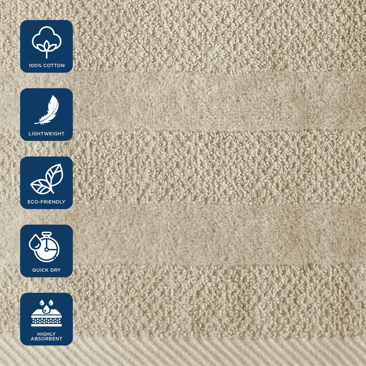 6-Piece 100% Cotton Towel Set Z115123