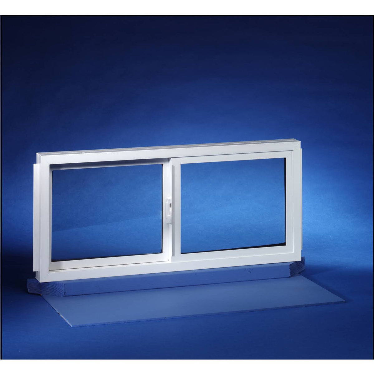 Double Slider Basement Window 32 x 18 in Vinyl I492