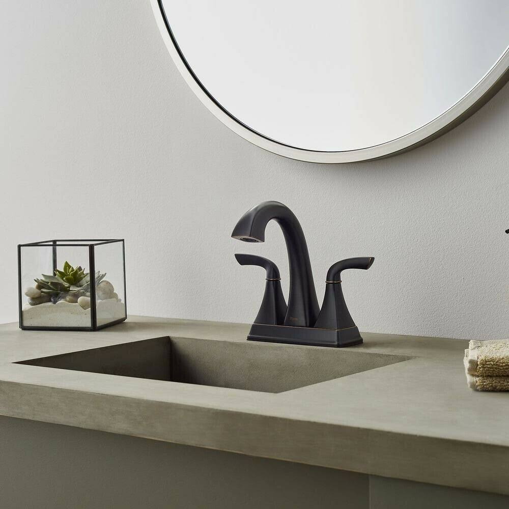 2-Handle Centerset Bathroom Faucet, Tuscan Bronze X3360