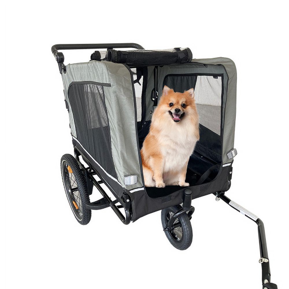Heavy Duty Foldable Pet Stroller Dog Carrier Bicycle Trailer E27818