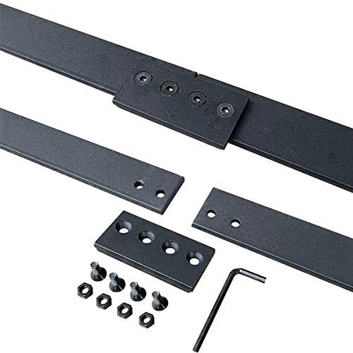 16ft Rustic Black Sliding Barn Door Hardware Kit T30360