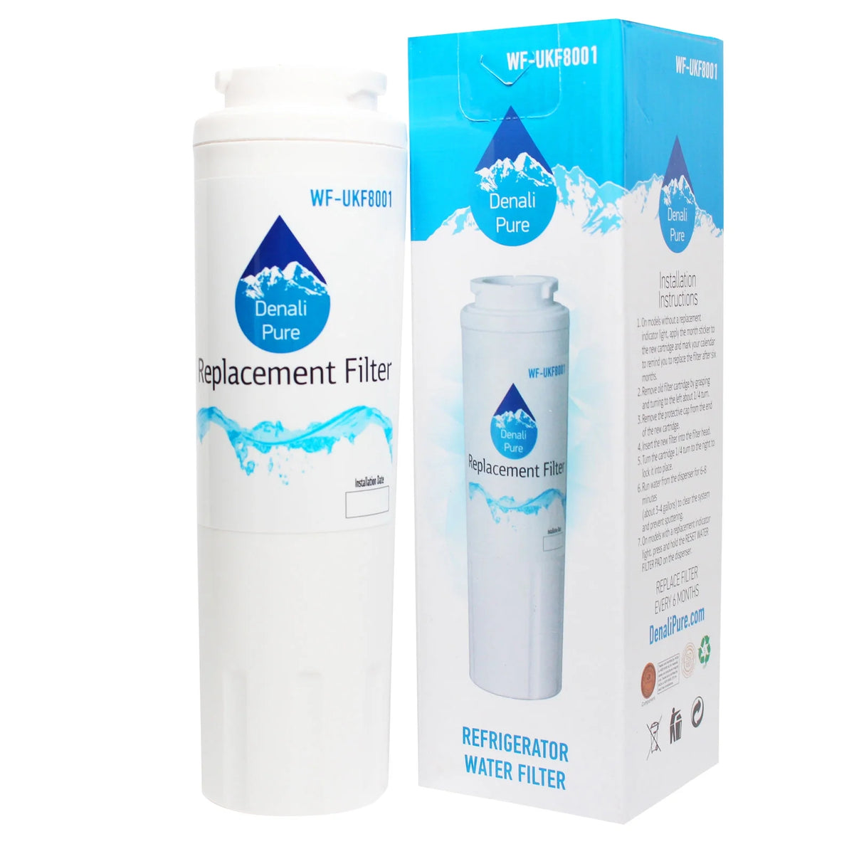 6-Pack Refrigerator Water Filter Cartridge O490