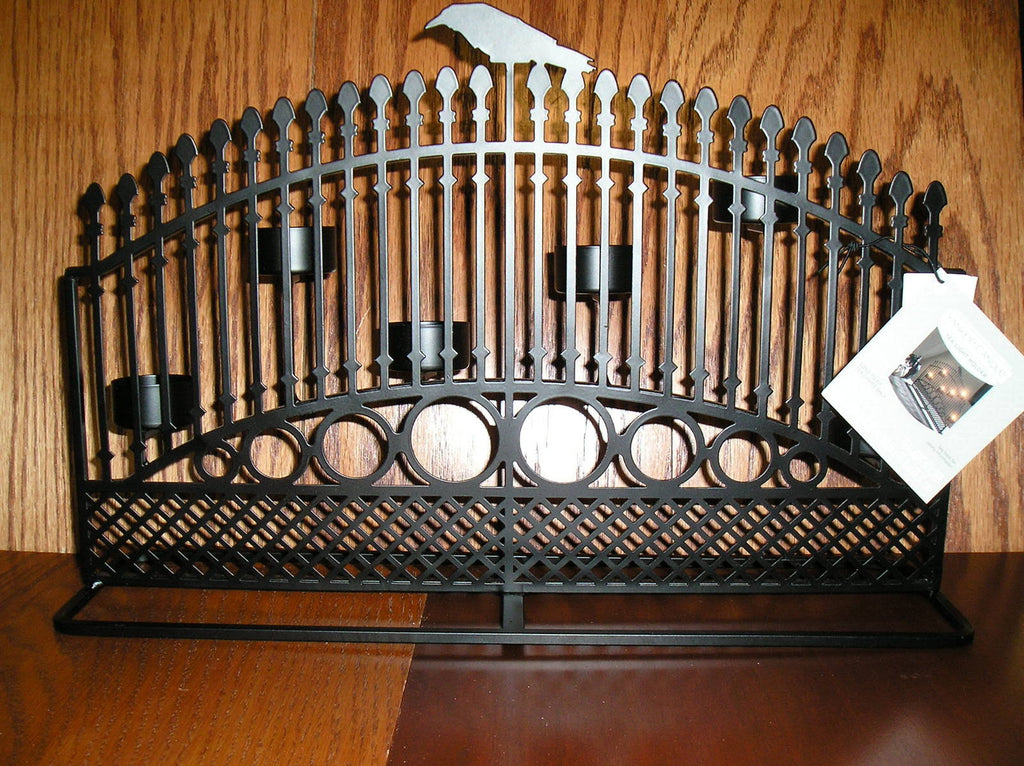 Raven Night Gate Tea Light Candle Holder K508192