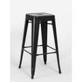 30x22H Steel Barstool Black 4/Pack E2431