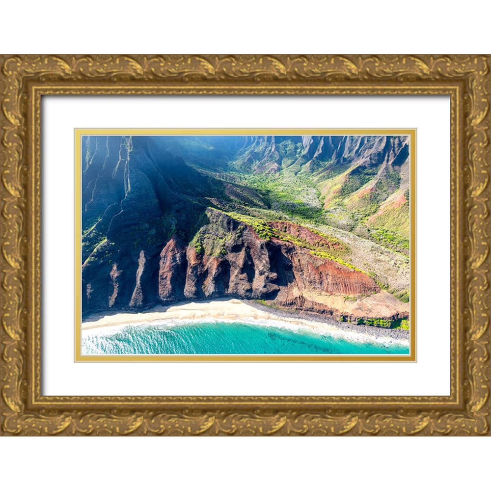Gold Ornate Wood Framed Art Print P8153