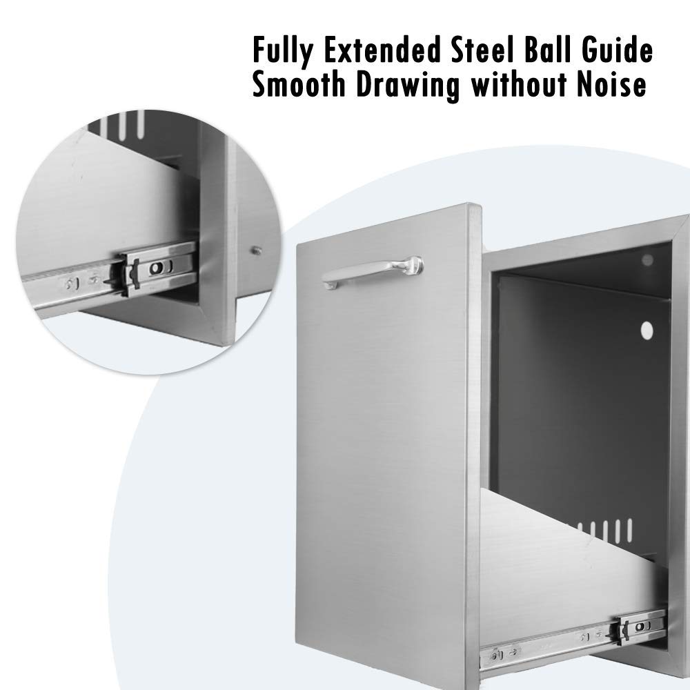 Stainless Steel Propane Tank Drawer W16XD18XH22.3 Inches M25193