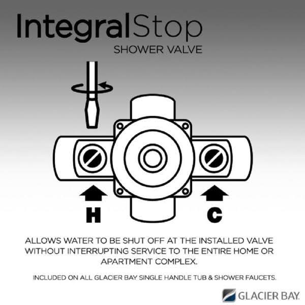 Chrome Single-Handle Tub and Shower Faucet with Valve G1050