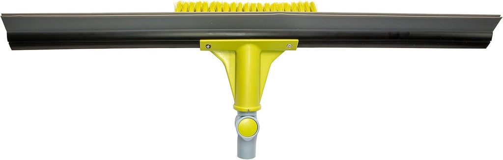 Extension Pole with 24-inch Floor Squeegee and Grout Scrubbing Brush Combo, Pack of 2 I46376