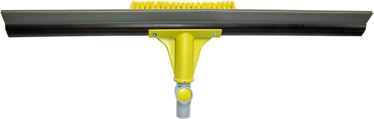 Extension Pole with 24-inch Floor Squeegee and Grout Scrubbing Brush Combo, Pack of 2 I46376