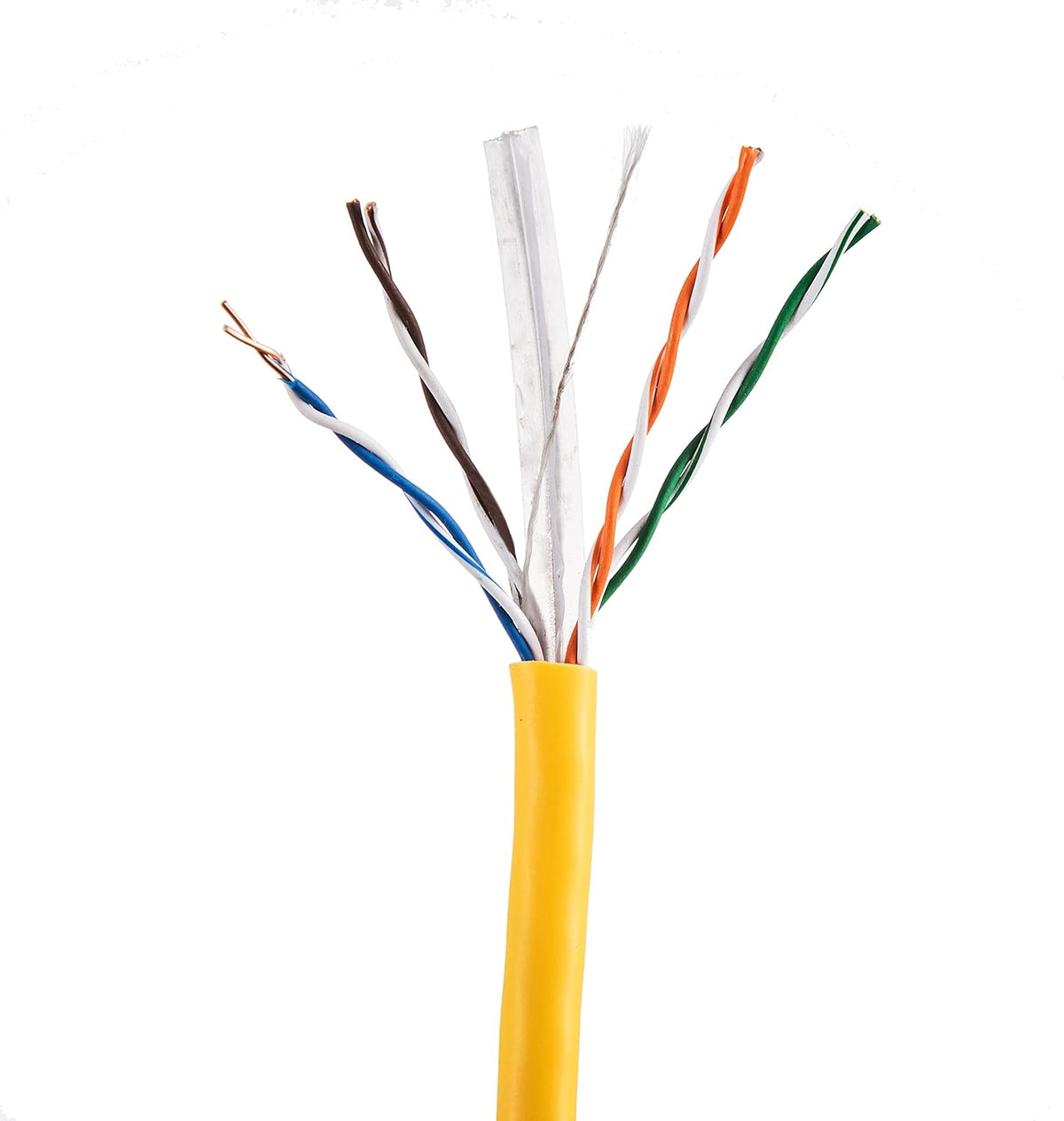 1000ft CAT6 Solid Ethernet UTP 23AWG Network Cable (Orange) W6137