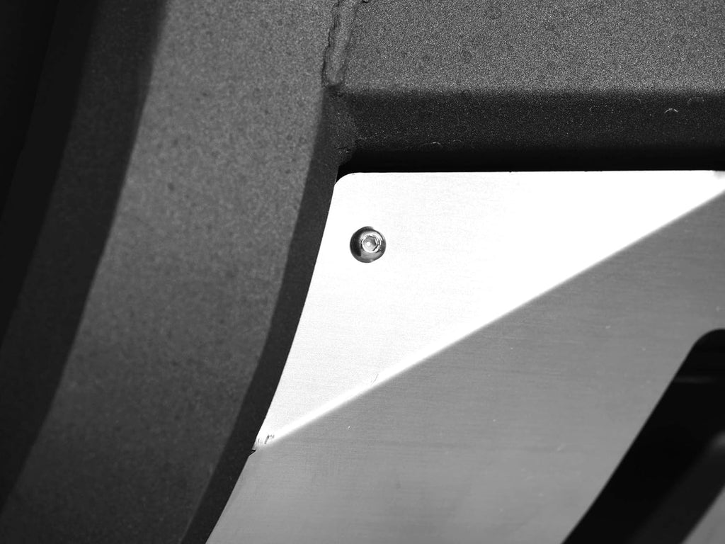 Matte Black Bull Bar with Aluminum Skid Plate H657