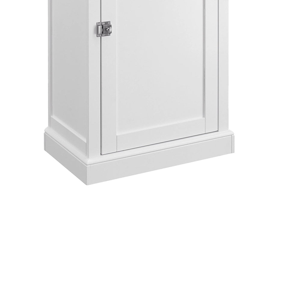 White Wood and Glass Cabinet G364
