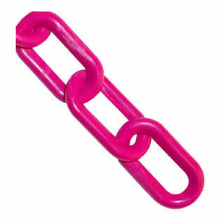 Safety Pink Plastic Chain Barrier Z784661