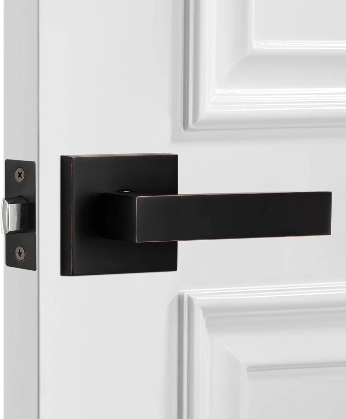 Silver Heavy Duty Door Lever 2 Pack T3326
