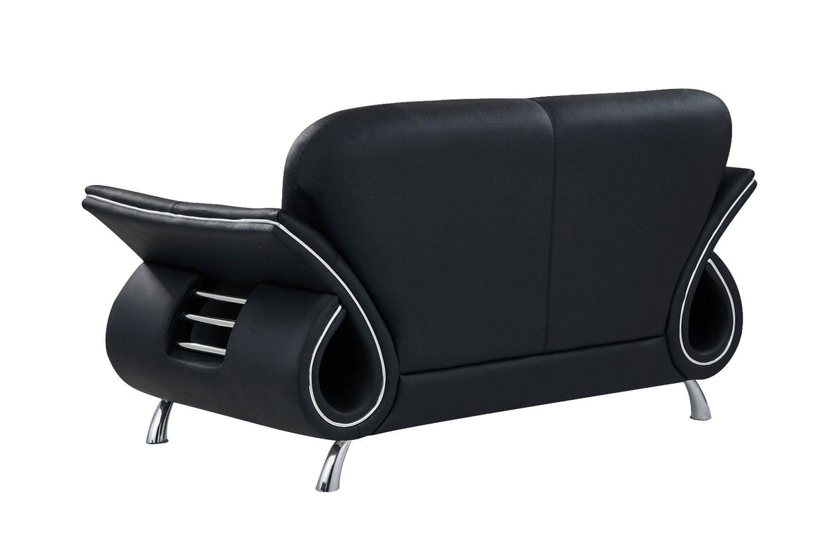 Leather Match Loveseat K293