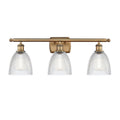 Brushed Brass 3 Light Bath Vanity Light H355