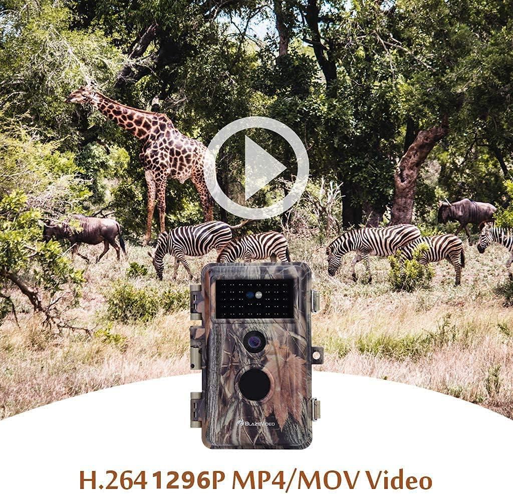 2-Pack 24MP Full HD 1296P Night Vision Motion Activated Waterproof Deer Cameras Q438