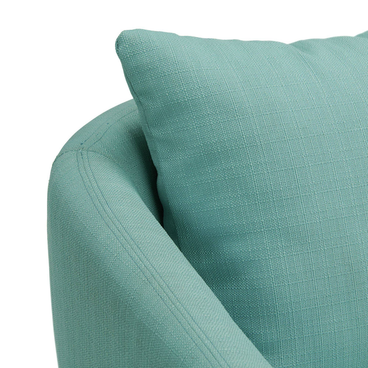 Green Accent Chair with Wooden Legs T4563