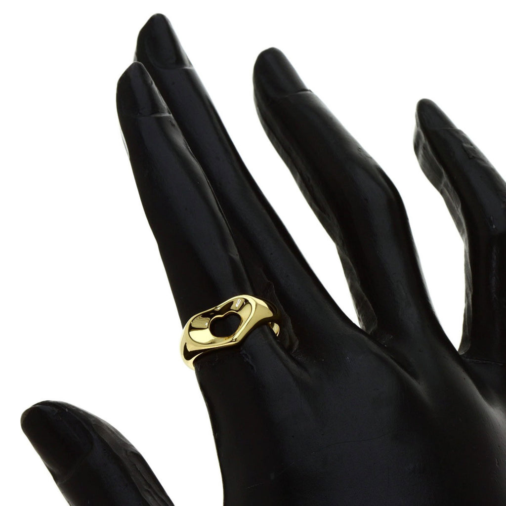 Tiffany heart ring K18 yellow gold Ladies X1008