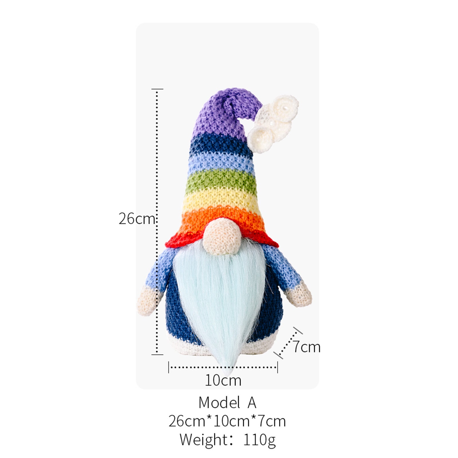 Rainbow Colorful Forest Elf Doll Home Decor B466902