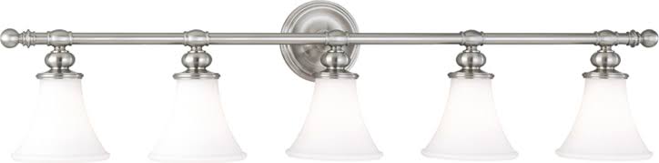 5 Light Bath Bracket, Satin Nickel J1839
