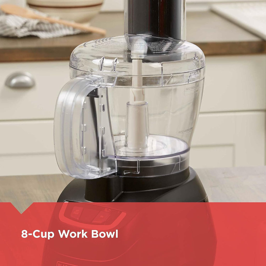 8-Cup Food Processor with Stainless Steel Blade, Black Z657