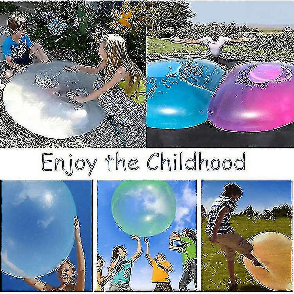 Blue Inflatable Water Beach Ball U65318