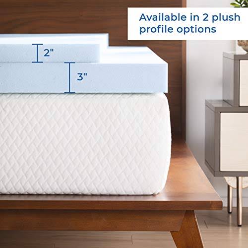 3 inch Gel Infused Memory Foam Mattress Topper T691