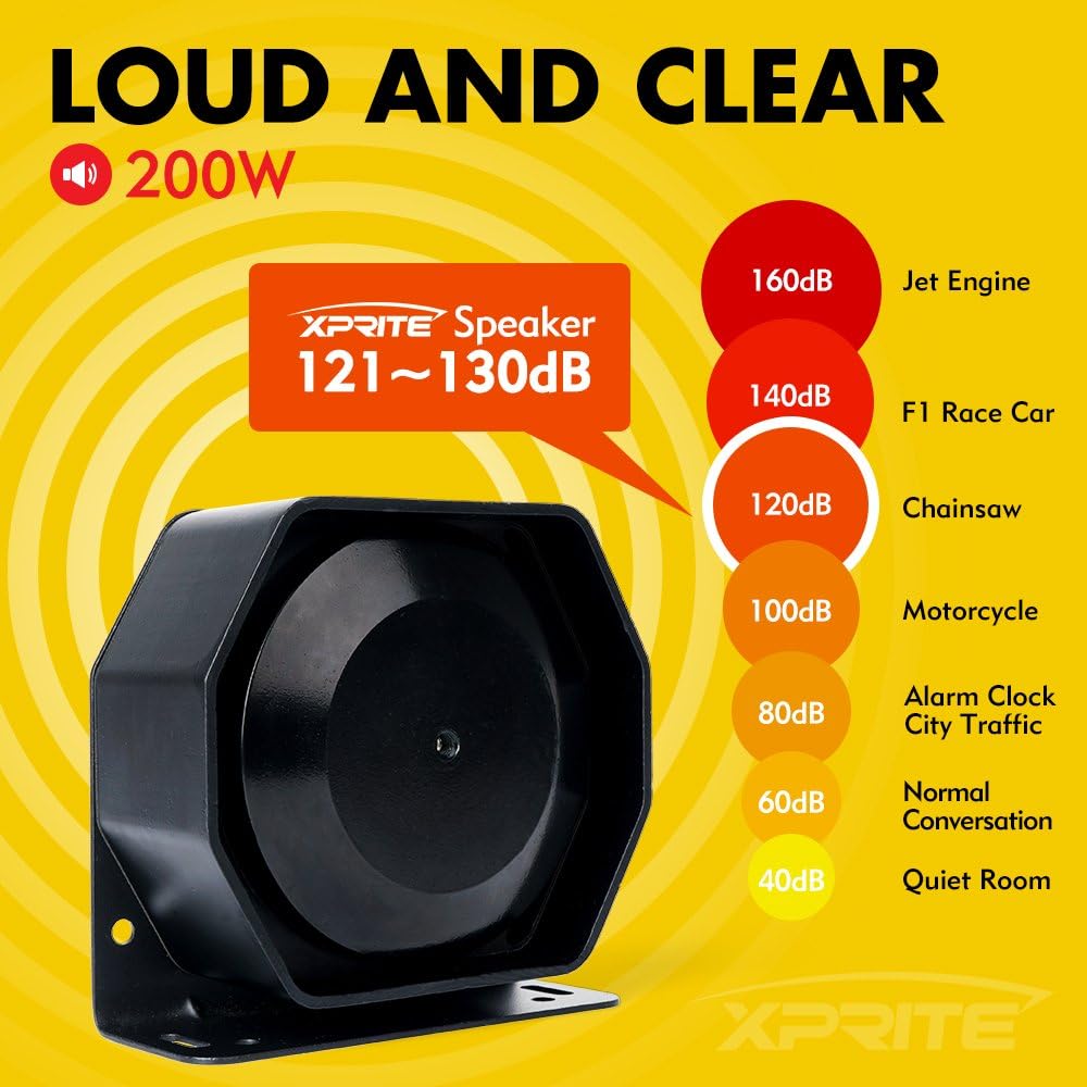 Compact 200 Watt Siren Speaker Y69072