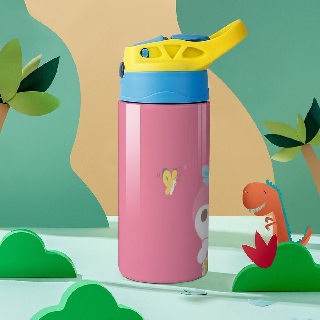 Stainless Steel Vacuum Insulated Water Bottle With Straw H71749