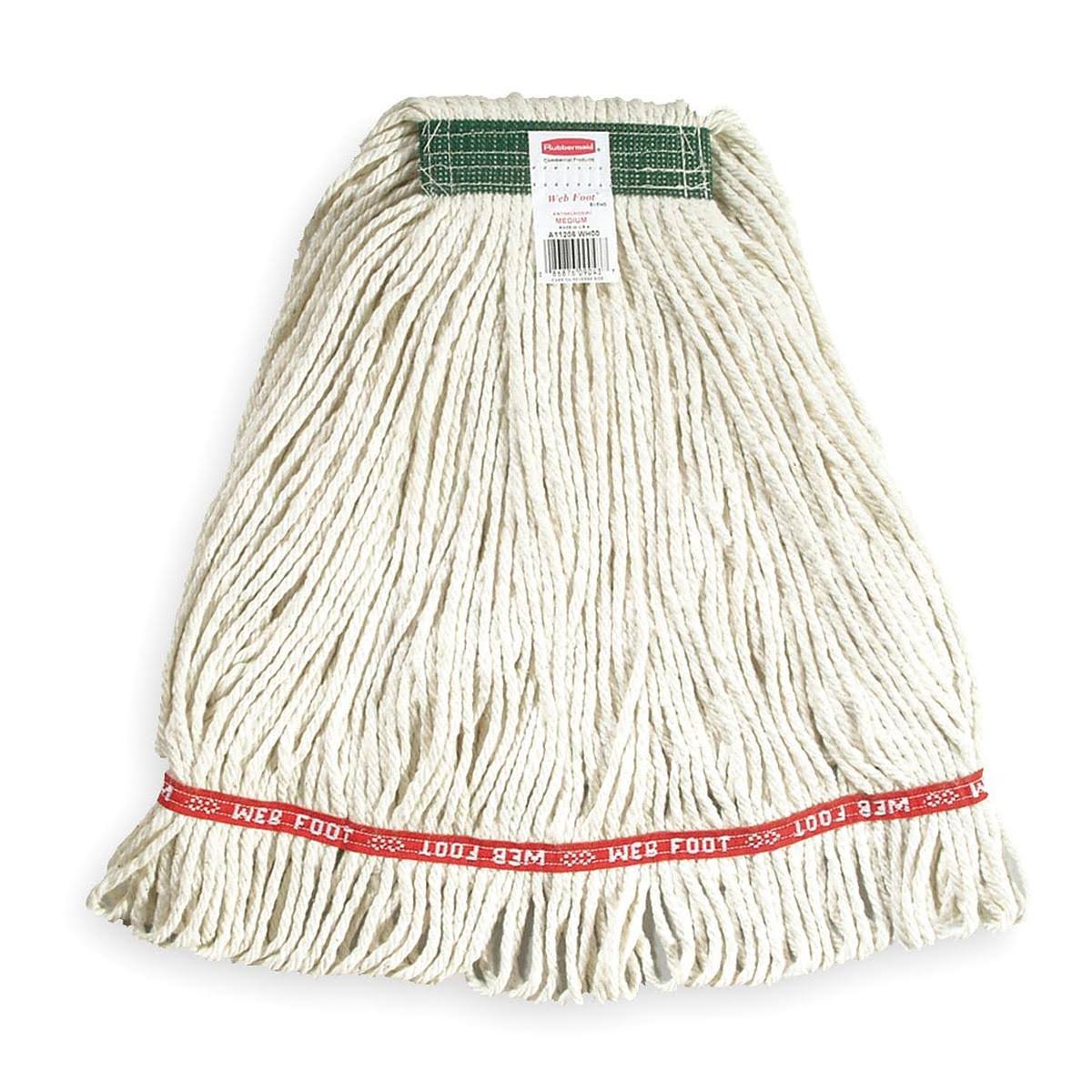 Cotton/Synthetic Wet Mop, White, Medium, 6/Carton N982
