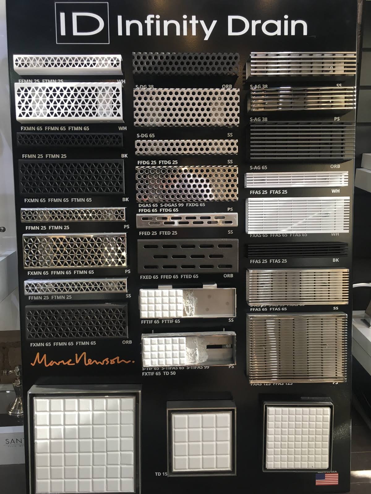 60 inch Polished Stainless Drain Grate V2971