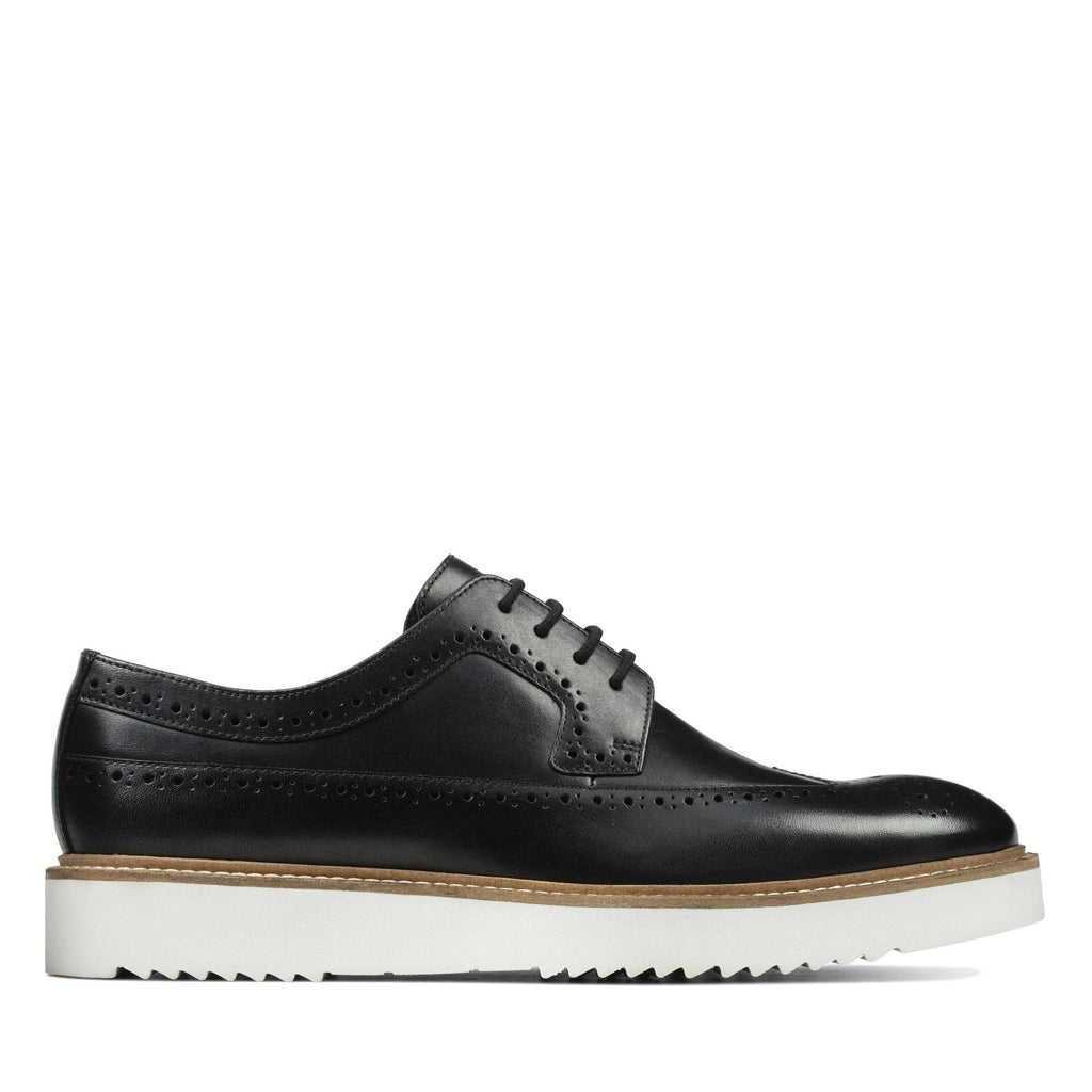 Black Leather Men's Shoes I294791