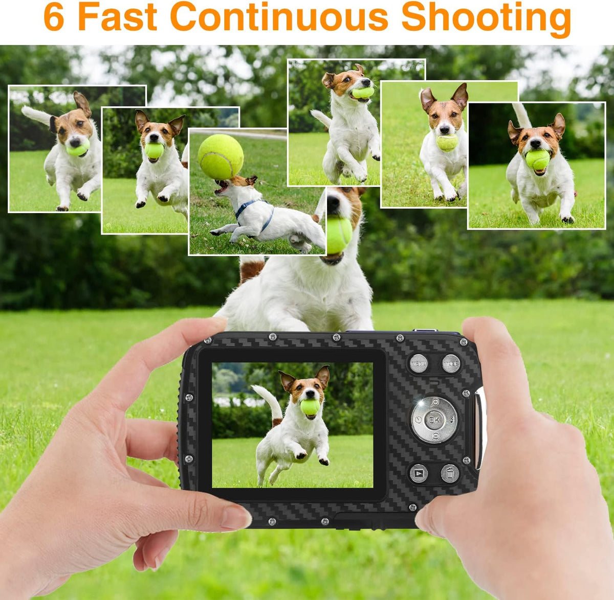 Waterproof Digital Camera 16MP HD 1080P Underwater Camera with Rechargeable Battery S777