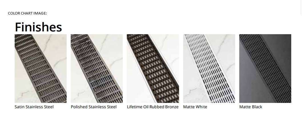 60 inch Polished Stainless Drain Grate V2971