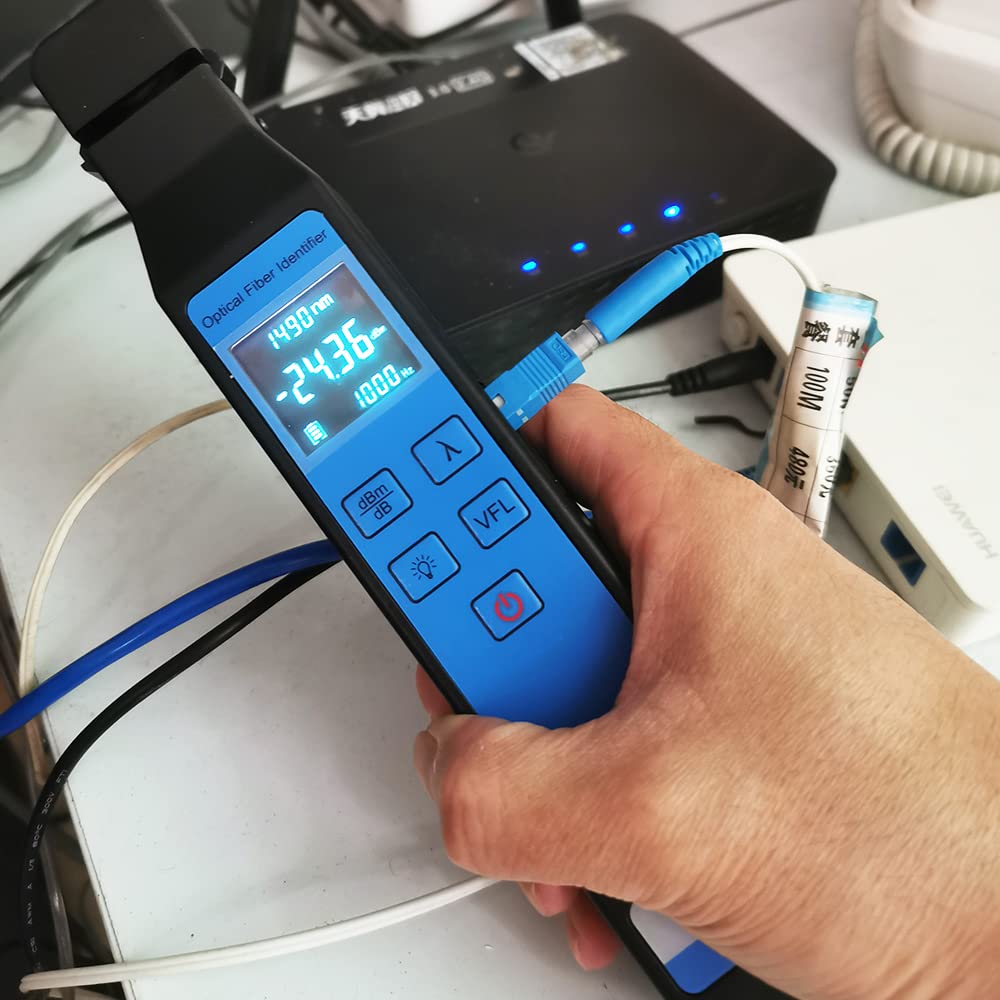 Optical Fiber Identifier with 10mw VFL and Optical Power Meter FTTH Tool A106