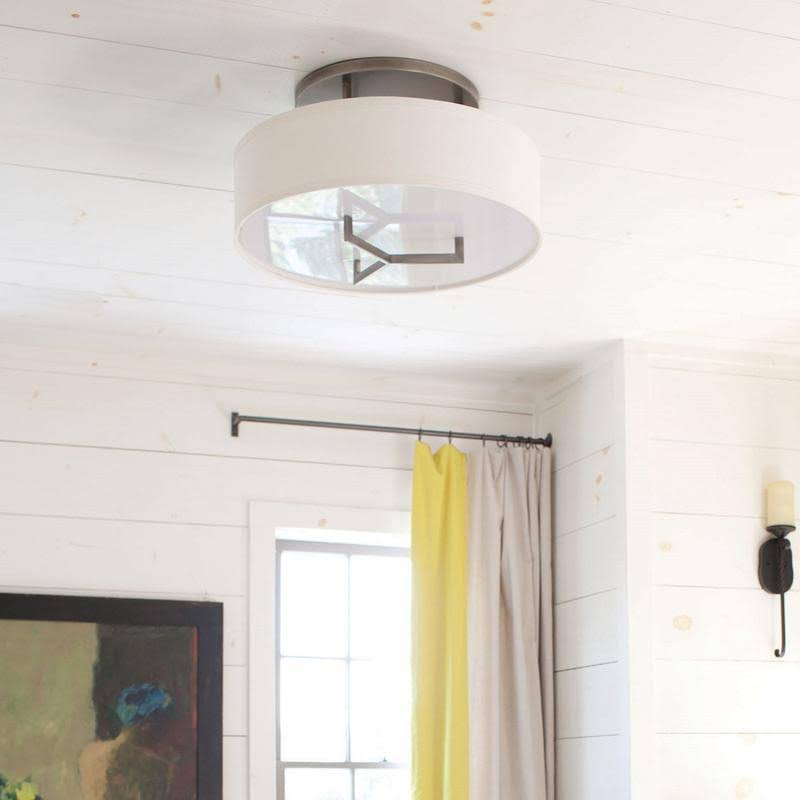 Brushed Bronze Semi Flush Mount Light Z5696