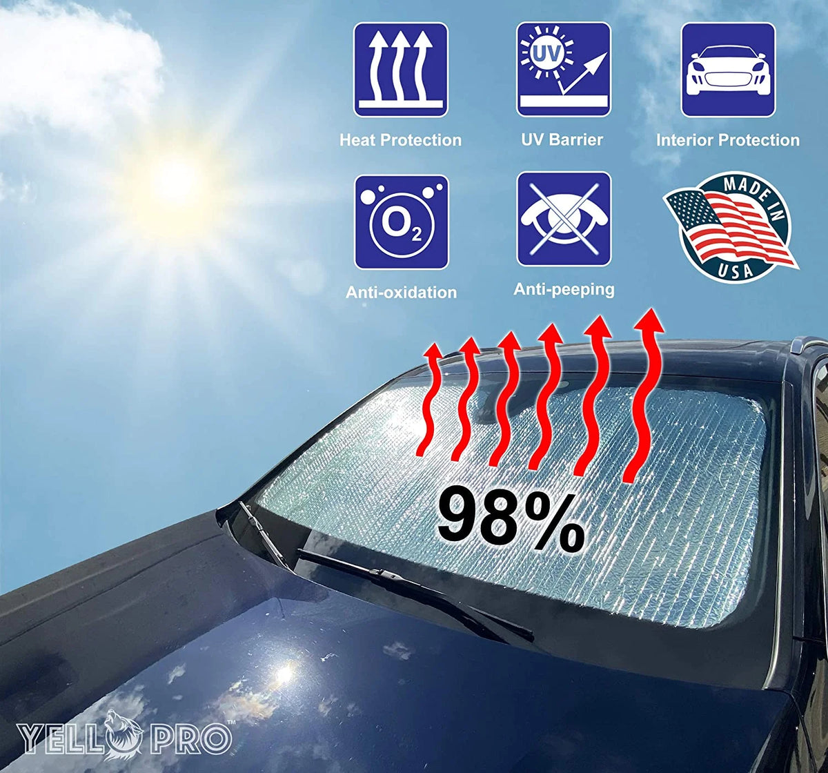 Windshield Sunshade for Chevrolet Express Van A6141