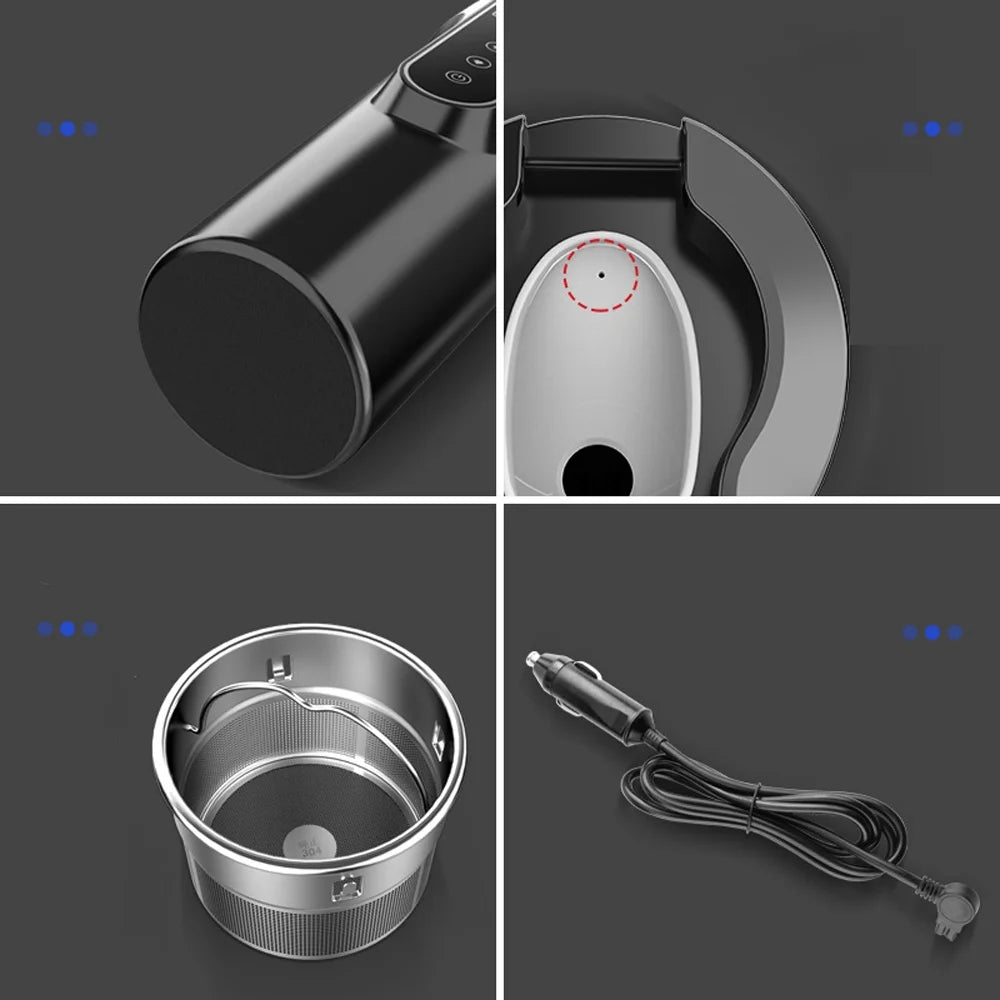 12.0V 24V Car Truck Heated Water Cup Electric Kettle H52620