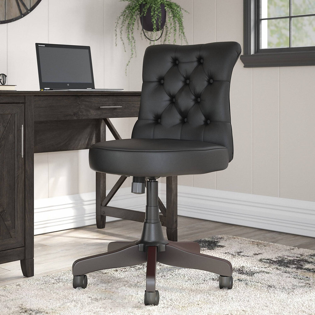 Black Tufted Office Chair W83529