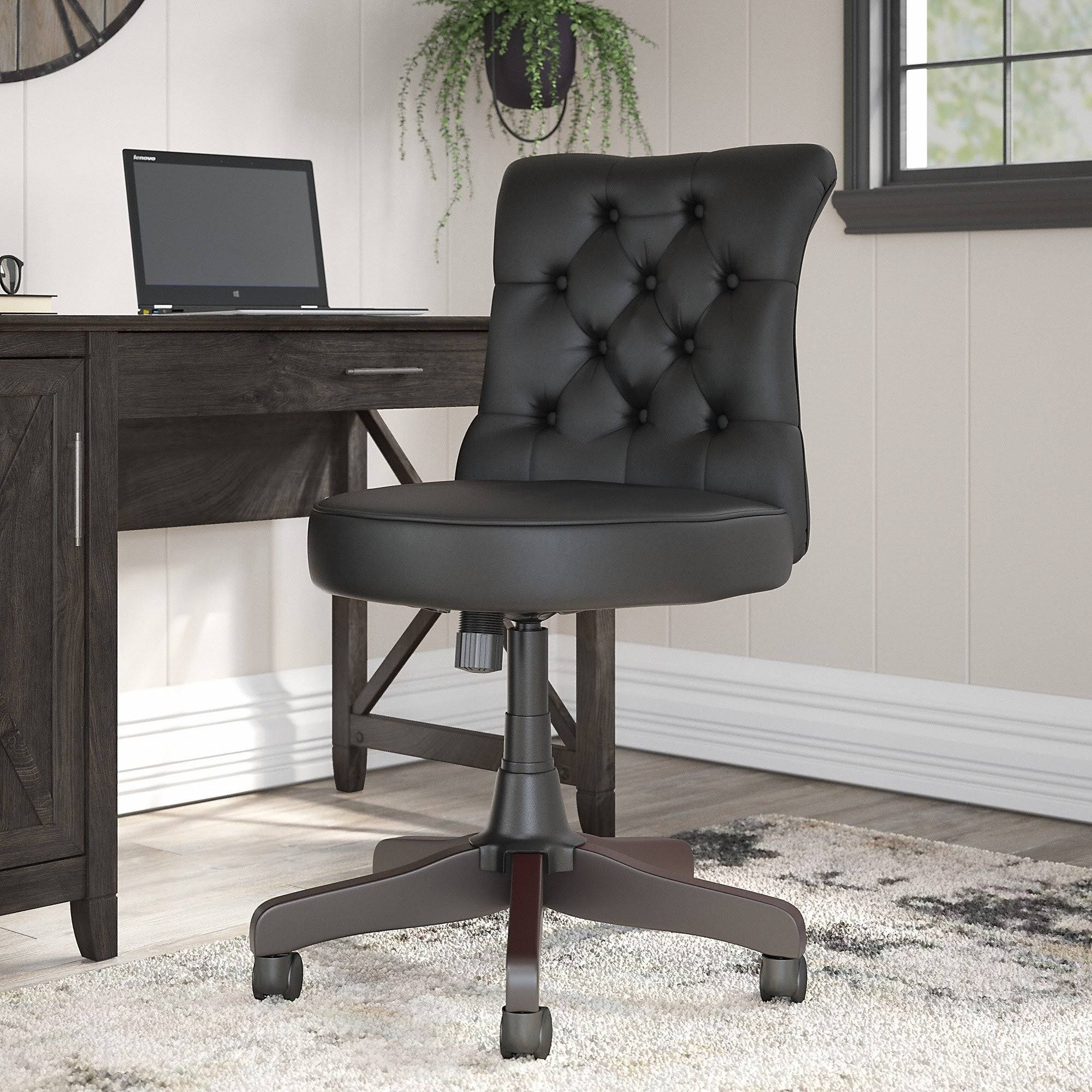 Black Tufted Office Chair W83529