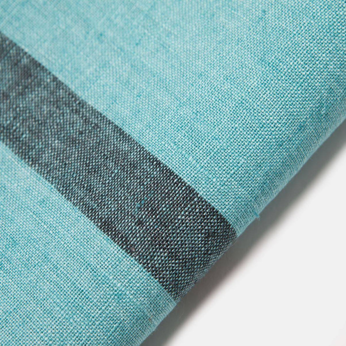 Aqua & Charcoal Linen Napkins, Set of 4 T942016