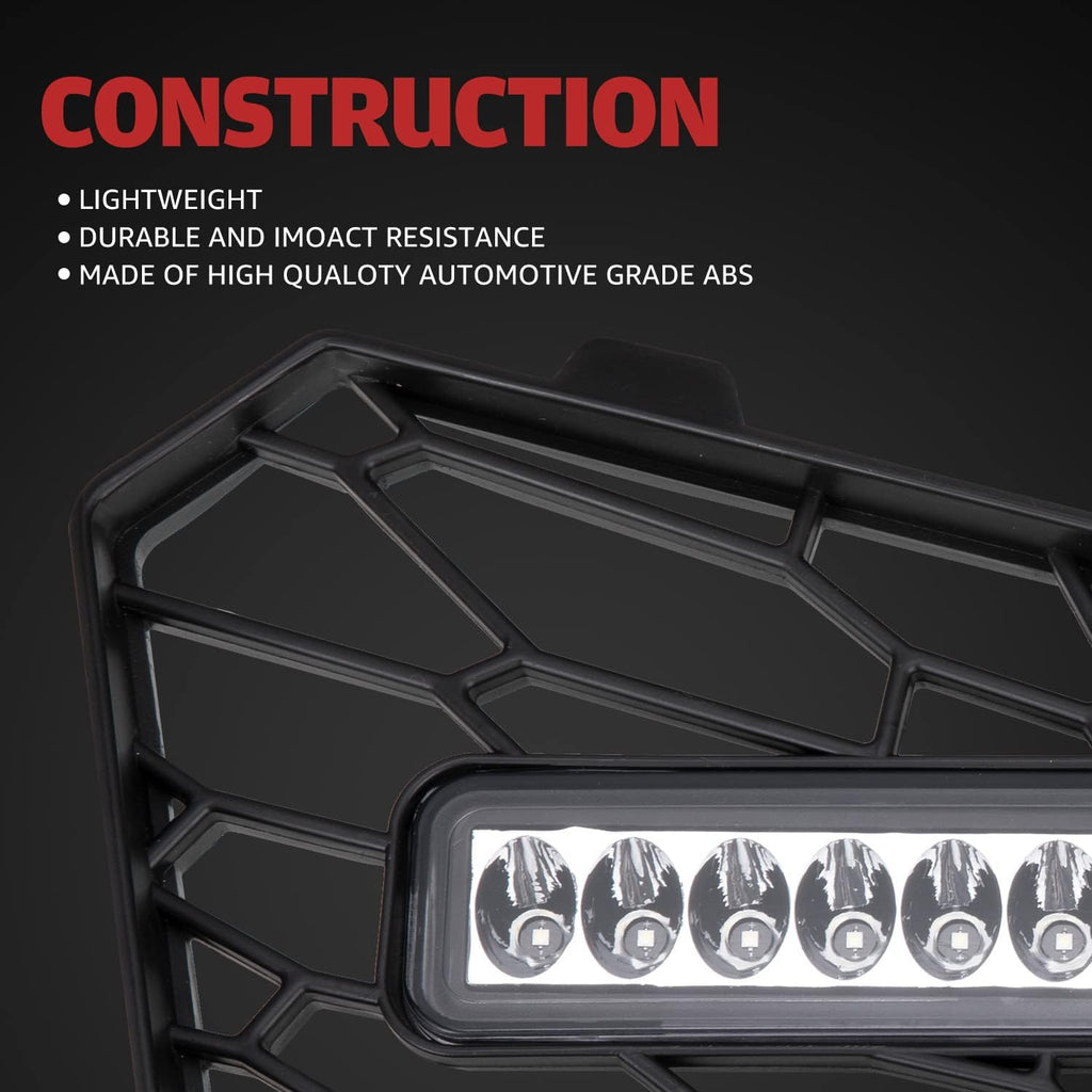Front Mesh Grille with LED Backlight Light Bar for Can-Am Maverick Trail Sport Max 1000 800 R C318481
